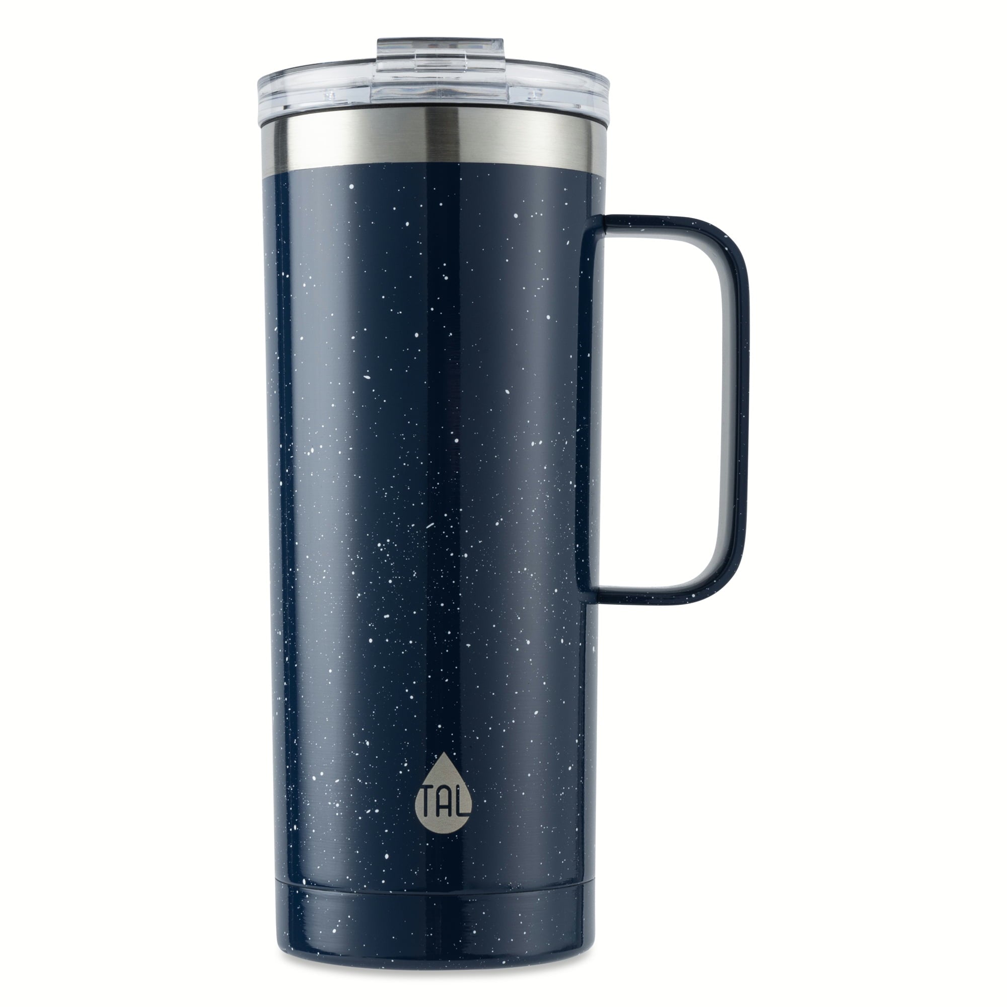 Tal Stainless Steel Mountaineer Travel Mug 20 oz, Blue Speckle