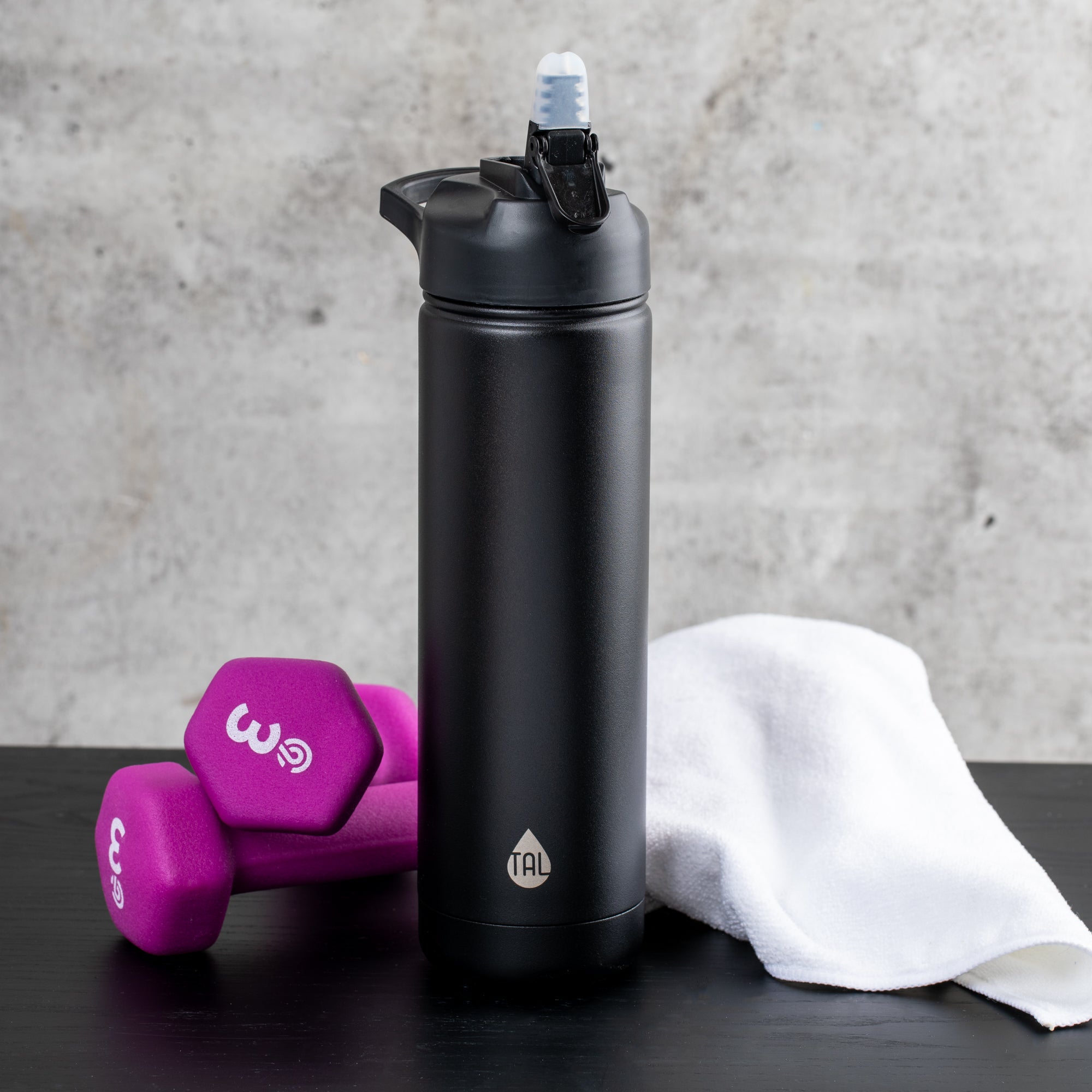 TAL 26oz Ranger with Easy Sip Straw - Black