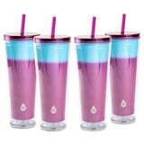 24oz Color-Changing Axel Tumbler Purple (pack of 4)