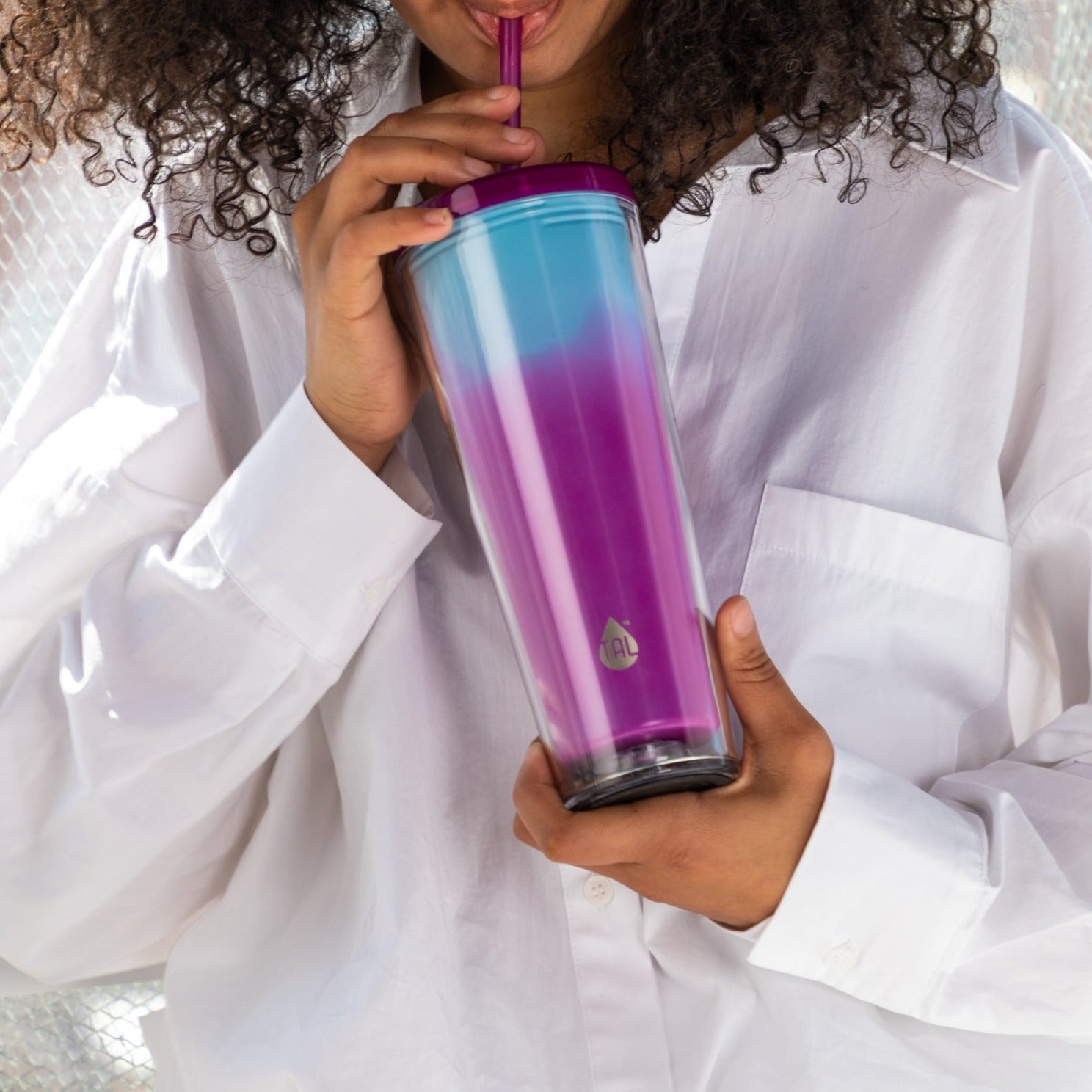 24oz Color-Changing Axel Tumbler Purple (pack of 4)