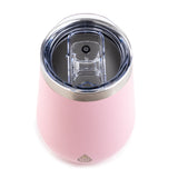 TAL Double Wall Insulated Stainless Steel Wine Tumbler 12oz, Pink