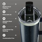 TAL Stainless Steel Mountaineer Travel Mug 20 oz, Blue Speckle