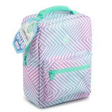 TAL Kids Insulated Reusable Soft Lunch Bag, Pastel Chevron
