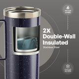 TAL Stainless Steel Mountaineer Travel Mug 20 oz, Purple Speckle