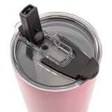 TAL Stainless Steel Cruise Tumbler with Easy Sip Straw 25oz, Pink