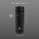 TAL Stainless Steel Ranger Coffee Travel Mug 18 oz, Black