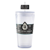 TAL Double-Wall Lightweight 18oz Iced Coffee Tumbler with Straw
