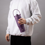 TAL Stainless Steel Hudson Tumbler with Flip-Up Straw 30oz, Purple