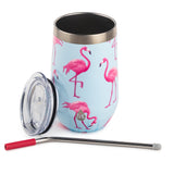 TAL Stainless Steel Wine Tumbler 16oz, Flamingo