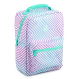 TAL Kids Insulated Reusable Soft Lunch Bag, Pastel Chevron