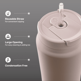 TAL Stainless Steel Hudson Tumbler with Straw 64oz, Mauve