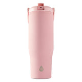 TAL Stainless Steel Hudson Tumbler with Flip-Up Straw 30oz, Pink