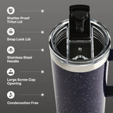 TAL Stainless Steel Mountaineer Travel Mug 20 oz, Purple Speckle