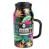 TAL Stainless Steel Basin Tumbler 40 fl oz, Black Tropical