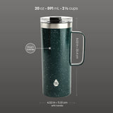 TAL Stainless Steel Mountaineer Travel Mug 20 oz, Teal Speckle