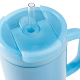 TAL Stainless Steel Hudson Tumbler with Straw 40 fl oz, Shimmering Blue