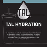 TAL Stainless Steel Coolie Tumbler 24oz, Black Flower