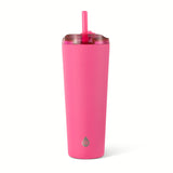 TAL Stainless Steel Ash Tumbler with Removeable Straw and Sip Lid 26 fl oz, Pink