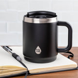 TAL Stainless Steel Boulder Coffee Mug 14oz, Black