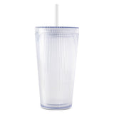 TAL Double-Wall Lightweight 18oz Iced Coffee Tumbler with Straw