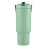 TAL Stainless Steel Hudson Tumbler with Flip-Up Straw, 40 oz, Sage