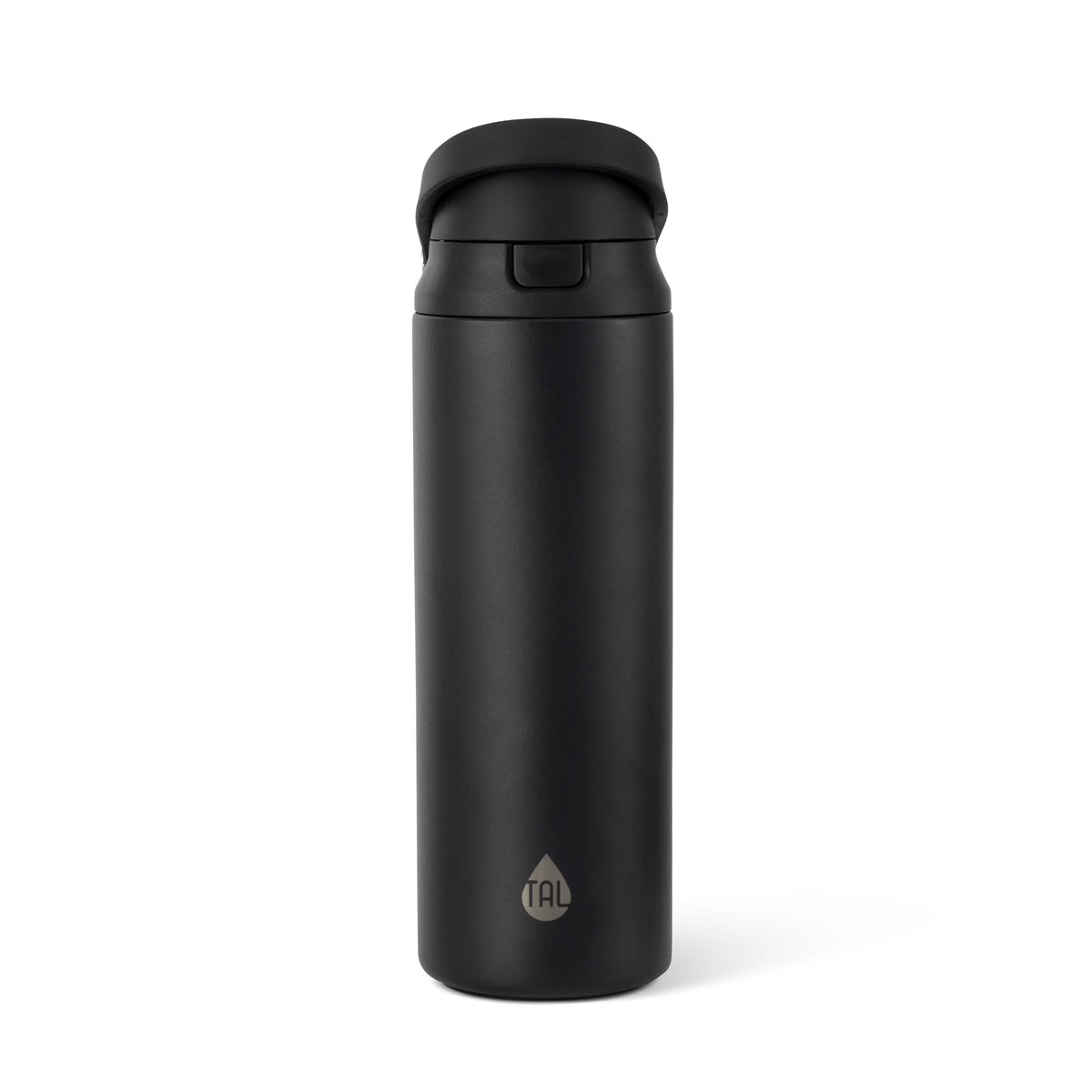 Tal 32oz Stainless Steel 2-in-1 Water Bottle with Straw and Chug Lid, Black
