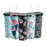2 Pack 24oz Fashion Tumbler Straws
