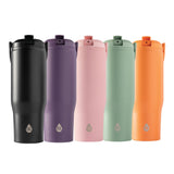 TAL Stainless Steel Hudson Tumbler with Flip-Up Straw 30oz, Pink