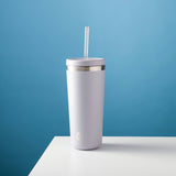 TAL Stainless Steel Ranger Tumbler with Straw 24oz, Gray Blue