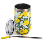 TAL Stainless Steel Wine Tumbler 16oz, Lemon