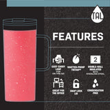 TAL Stainless Steel Mountaineer Mug 20 fl oz, Bright Pink