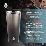 TAL Stainless Steel Tumbler 25 oz, Black Ombre