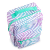 TAL Kids Insulated Reusable Soft Lunch Bag, Pastel Chevron
