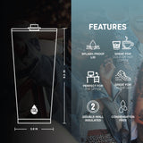 TAL Stainless Steel Cruise Tumbler with Easy Sip Straw 25oz, White Shimmer