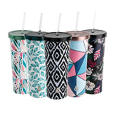 TAL Stainless Steel Coolie Tumbler 24 fl oz, Black White