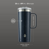 TAL Stainless Steel Mountaineer Travel Mug 20 oz, Blue Speckle