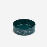 TAL 32oz Stoneware Pet Bowl - Adventure Awaits Teal