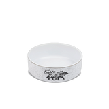 TAL 32oz Stoneware Pet Bowl - Explore More White