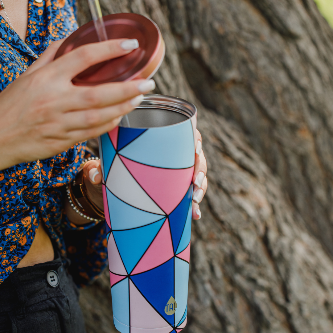 24oz Fashion Tumbler Geo (pack of 4)