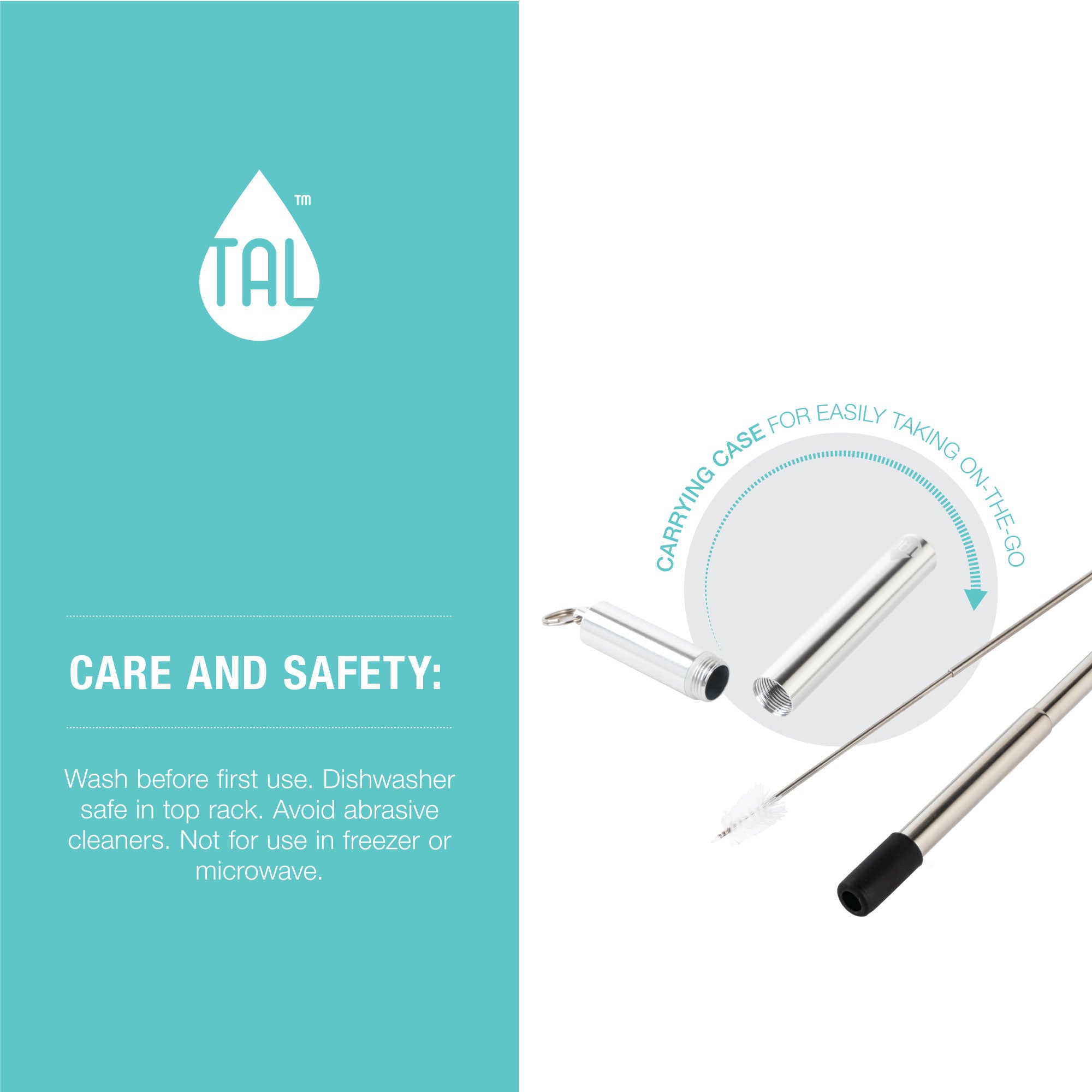 Set of 2 Collapsible Straws