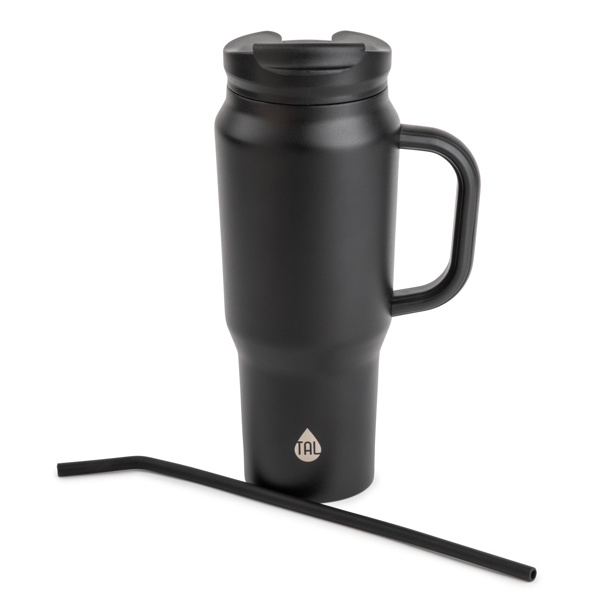 TAL 18Oz Travel Mug Stainless Steel Double Wall Vacuum Insulated, Black..