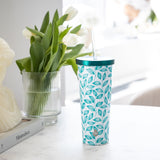 24oz Fashion Tumbler Leaves (pack of 4)