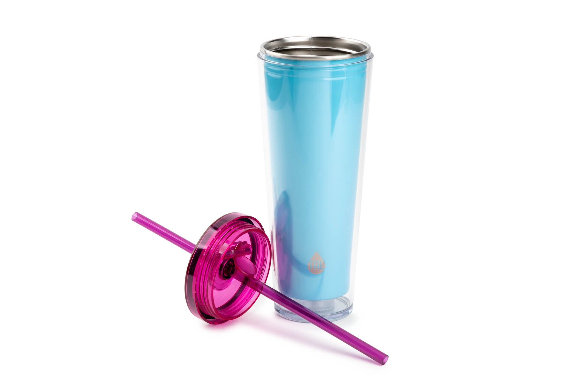 Brumis Imports TAL Color Changing Cup with Lid and Straw 24oz Solid